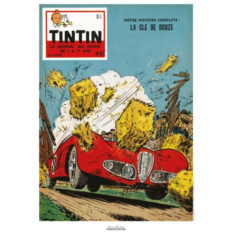 Jean Graton*Tintin Boutique Affiche Jean Graton-La Clef de douze