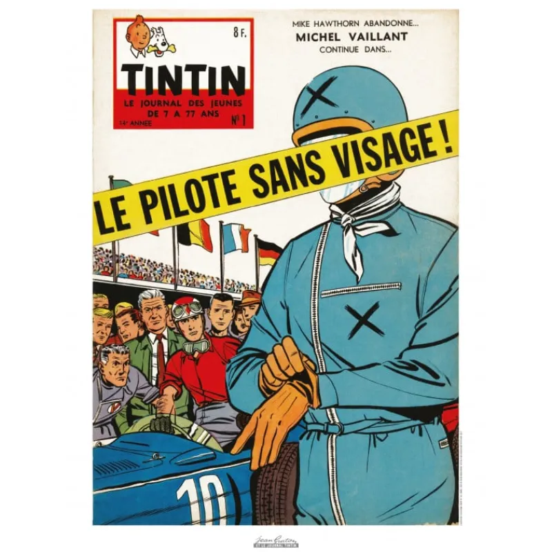 Jean Graton*Tintin Boutique Affiche Jean Graton-Le Pilote sans visage