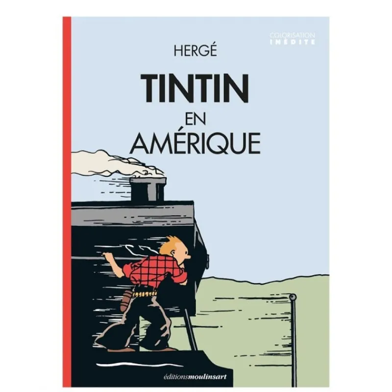 Albums Noir Et Blancs-colorisés*Tintin Boutique Album Tintin en Amérique Locomotive