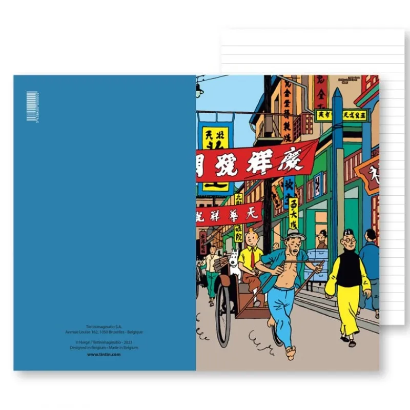 Carnet De Notes*Tintin Boutique Carnet de notes-Tintin pousse-pousse