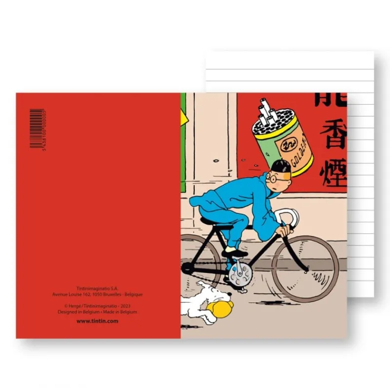 Carnet De Notes*Tintin Boutique Carnet de notes-Tintin vélo