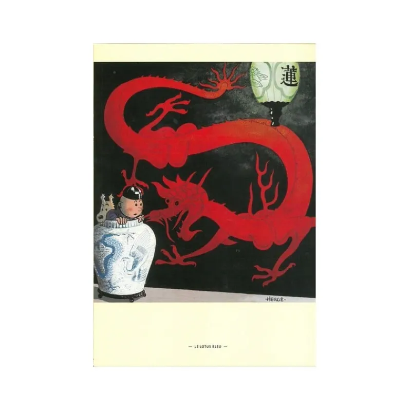 Cartes Postales*Tintin Boutique Carte postale - Couverture Lotus bleu