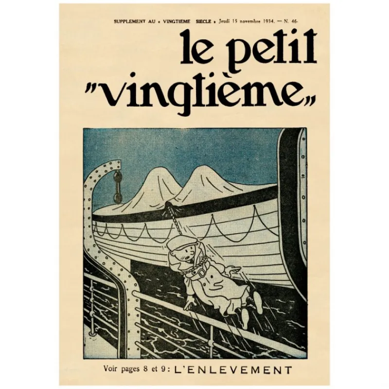Cartes Postales*Tintin Boutique Carte postale Petit Vingtième n°46 - Le Lotus bleu