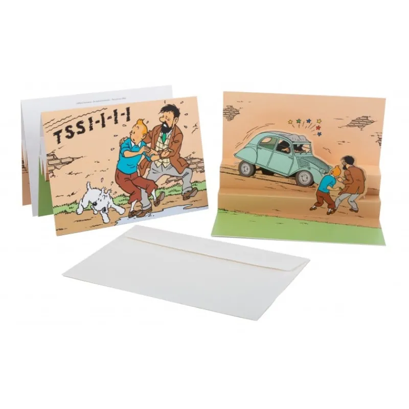 Cartes Postales*Tintin Boutique Carte Postale Tintin-La 2 CV des Dupondt
