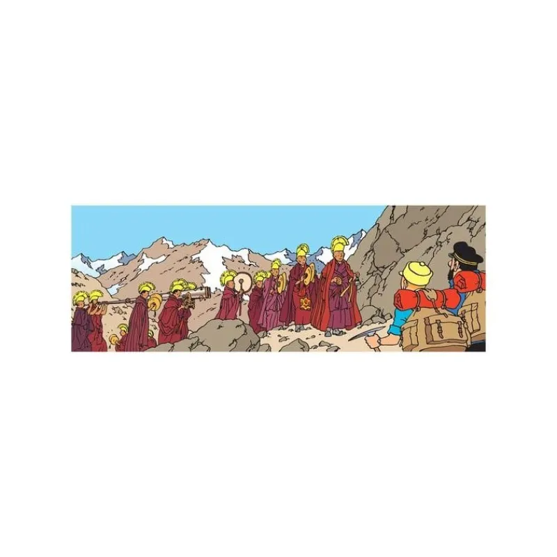 Cartes Postales*Tintin Boutique Carte Postale Tintin-Procession au Tibet