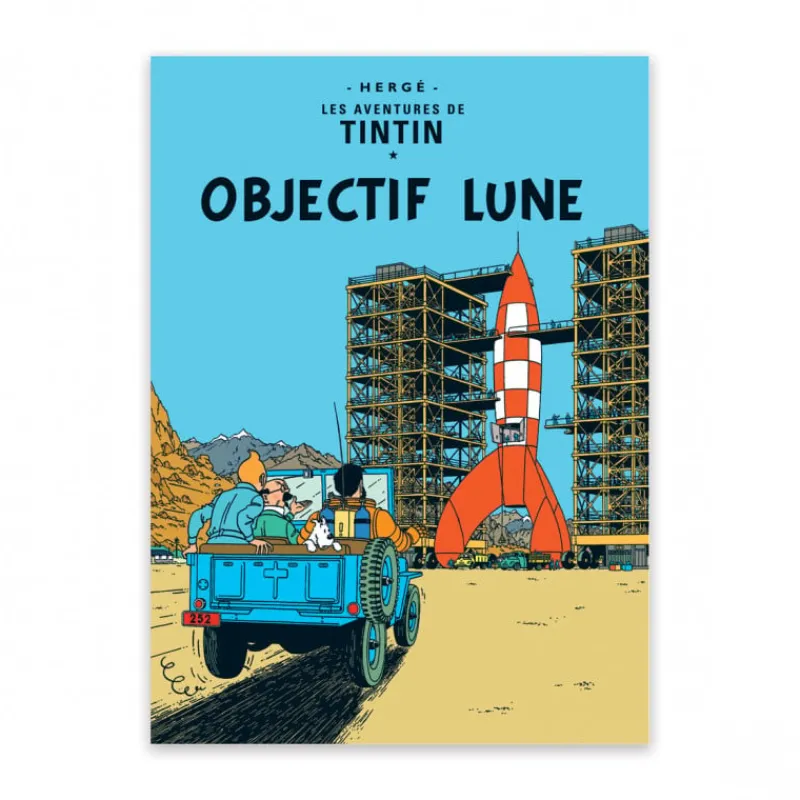Cartes Postales*Tintin Boutique Carte Postale-Objectif Lune