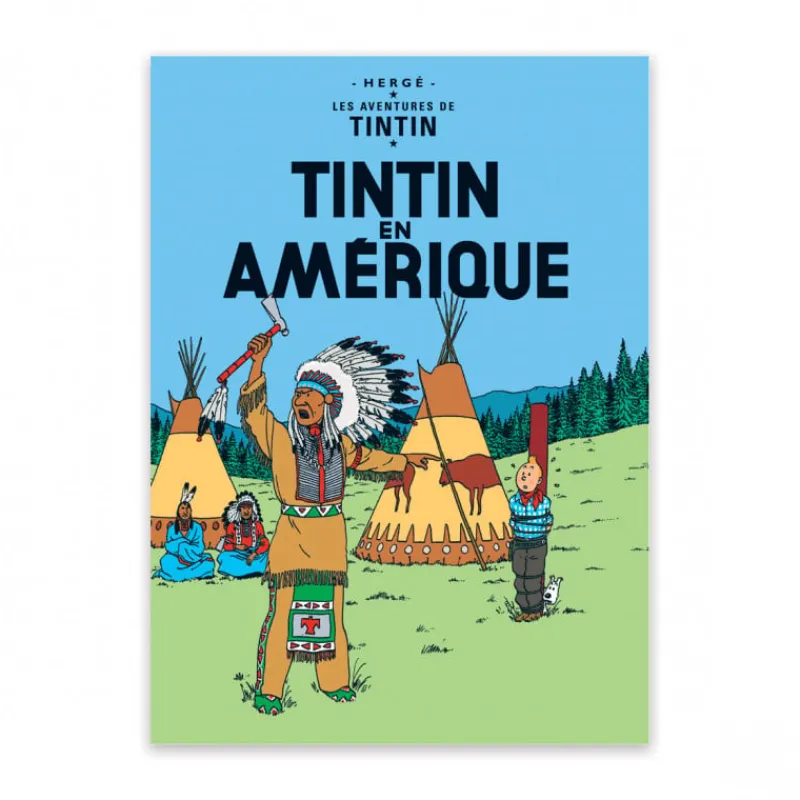 Cartes Postales*Tintin Boutique Carte Postale-Tintin en Amérique