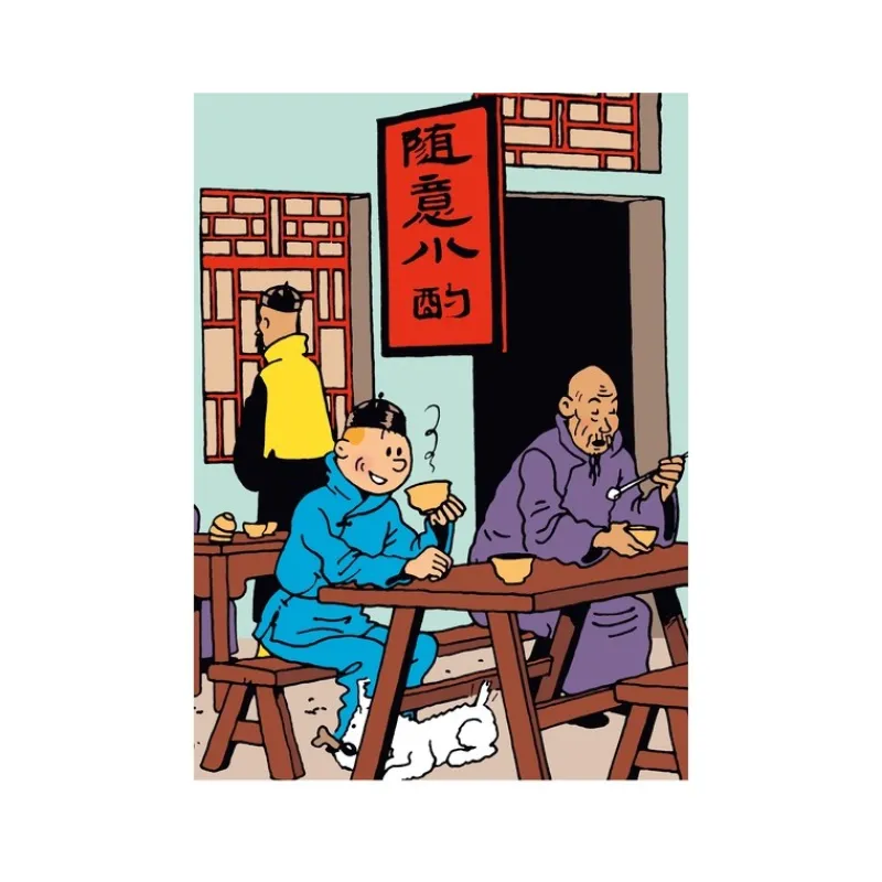 Chemises En Plastiques*Tintin Boutique Chemise plastique - Tintin et le Lotus bleu3 (A4)