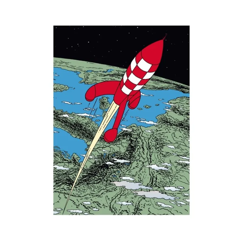 Chemises En Plastiques*Tintin Boutique Chemise plastique - Tintin et Objectif lune2 (A4)