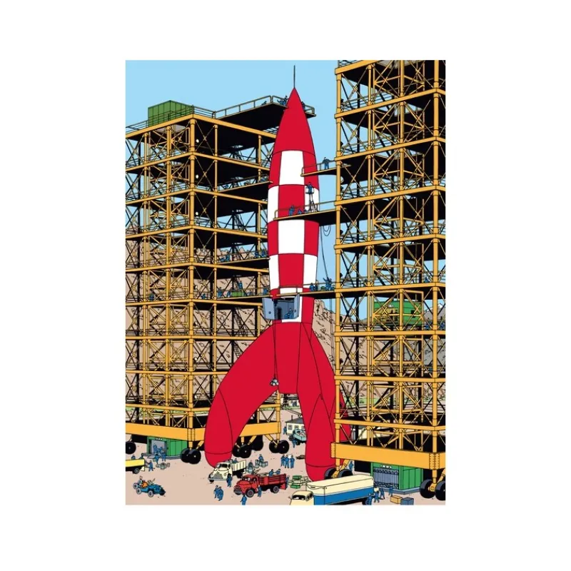 Chemises En Plastiques*Tintin Boutique Chemise plastique - Tintin et Objectif lune (A4)