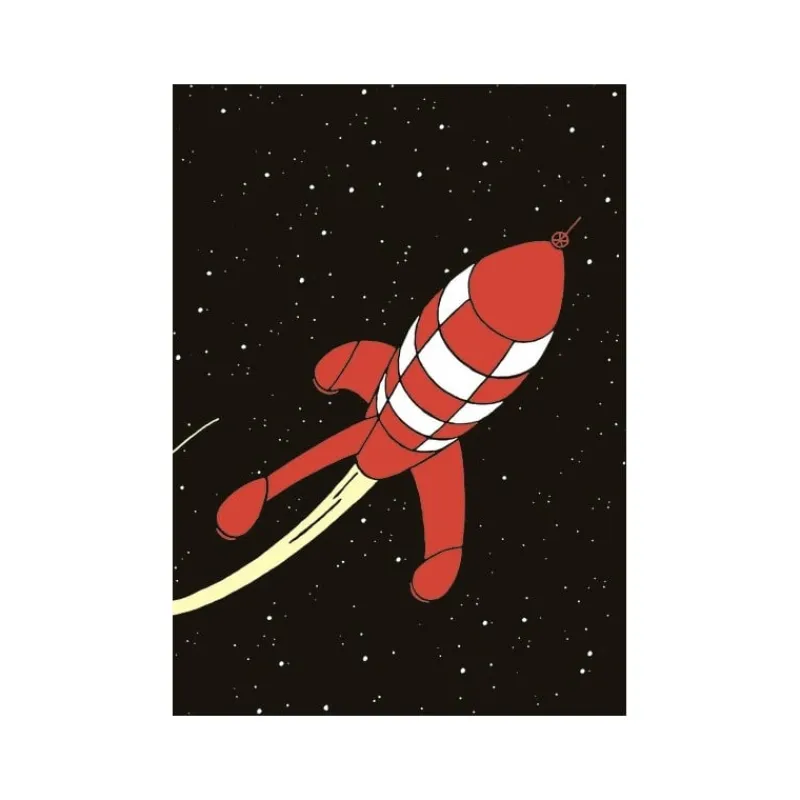 Chemises En Plastiques*Tintin Boutique Chemise plastique Tintin A4-Le lancement de la fusée