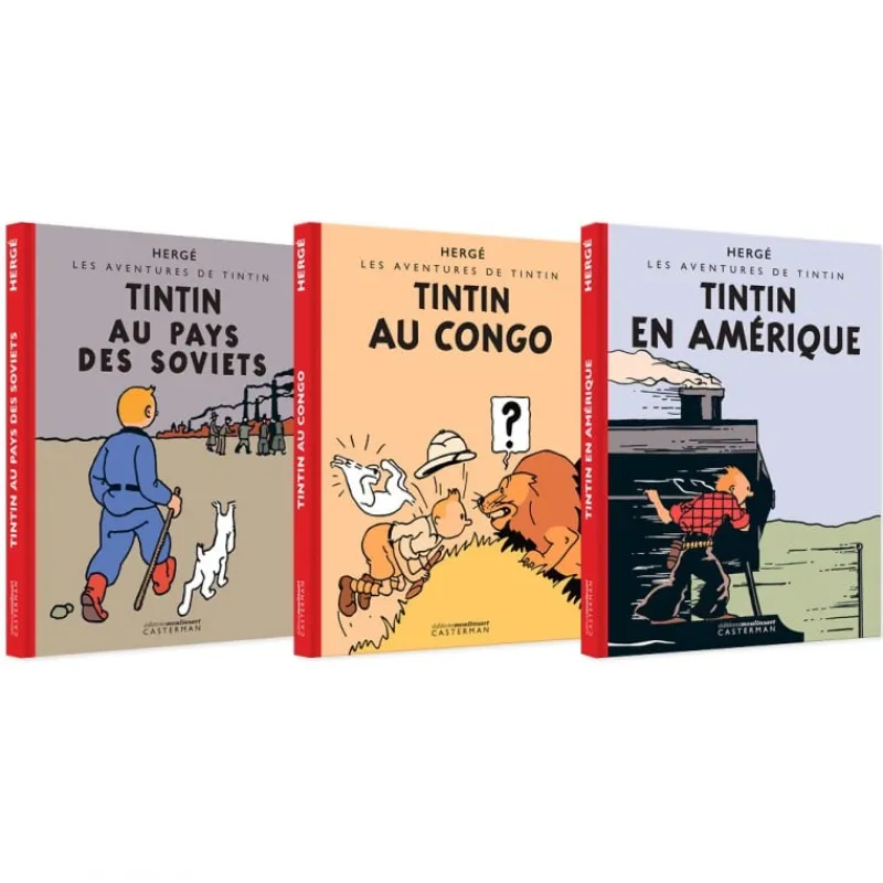 Idées Cadeaux | Albums Noir Et Blancs-colorisés*Tintin Boutique Coffret 3 Albums Tintin colorisés
