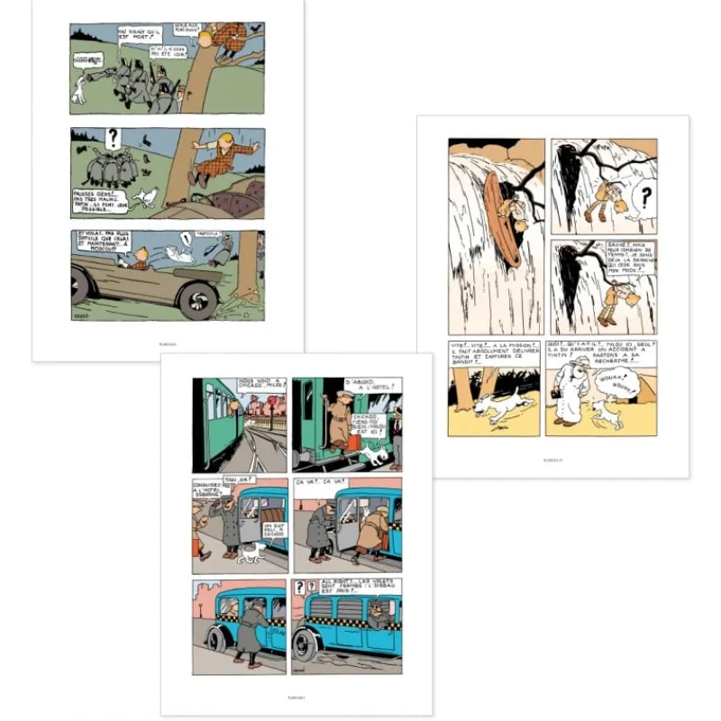 coffret__albums_tintin_coloriss_2.webp Idées Cadeaux | Albums Noir Et Blancs-colorisés*Tintin Boutique Coffret 3 Albums Tintin colorisés