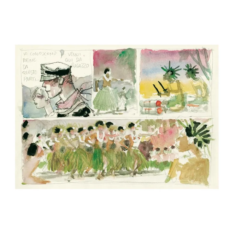Corto Maltese*Tintin Boutique Corto Maltese-Carte postale Rendez-vous 1994