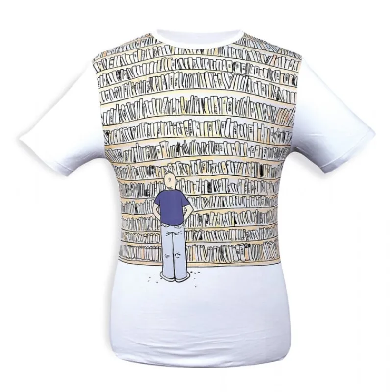 Mœbius*Tintin Boutique Mœbius T-shirt Bibliothèque grisclair