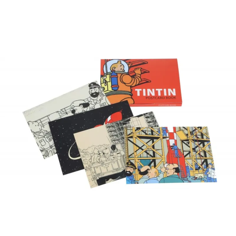 Cartes Postales*Tintin Boutique Pack-Cartes Postales Tintin-Objectif Lune