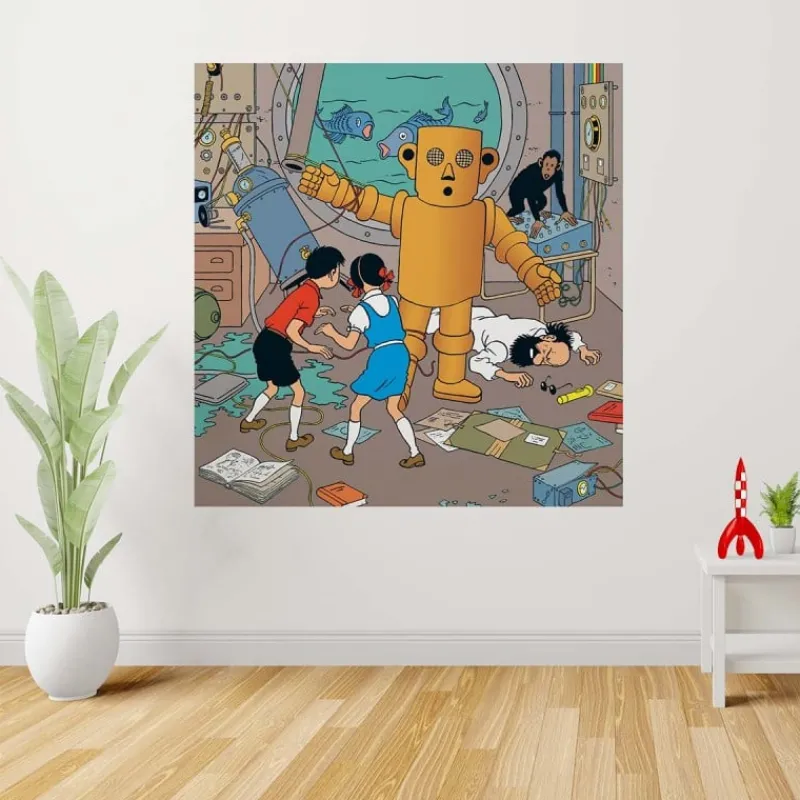 Papier Paint*Tintin Boutique Papier peint graphisme géant 150x153 MANITOBA