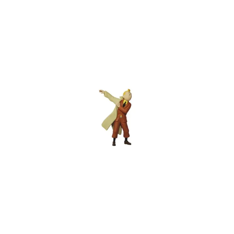 Figurines*Tintin Boutique Petite Figurine Tintin mettant son trench