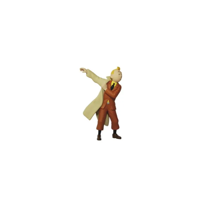 petite_figurine_tintin_mettant_son_trench_2.webp Figurines*Tintin Boutique Petite Figurine Tintin mettant son trench