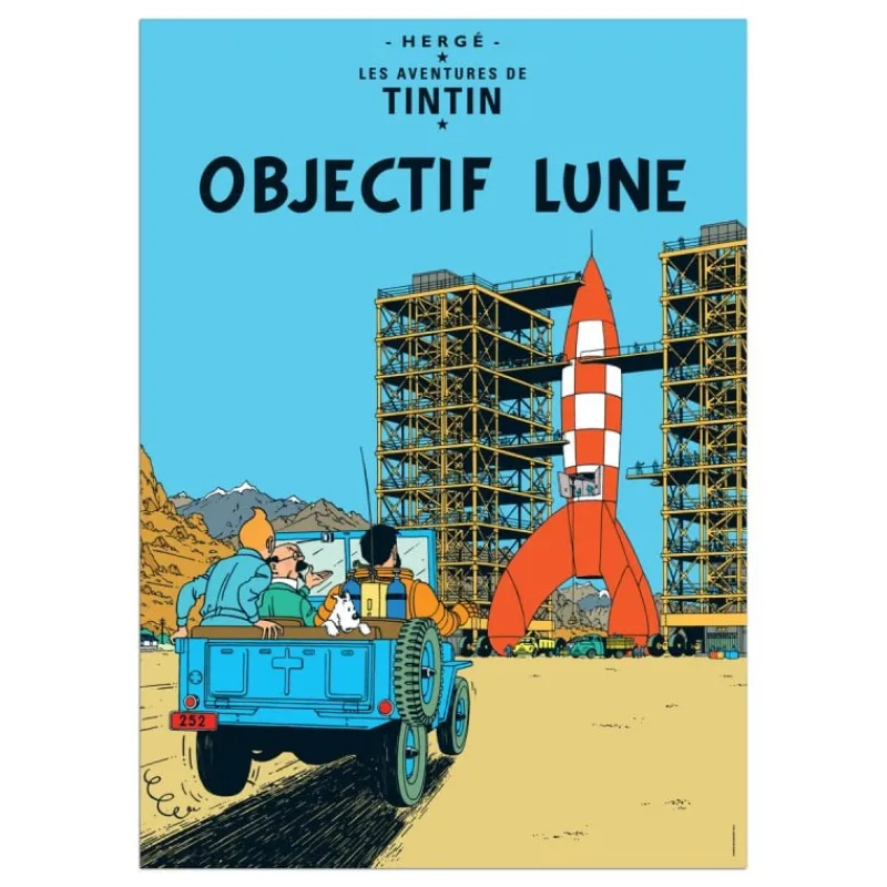 Affiches*Tintin Boutique Poster-Objectif Lune