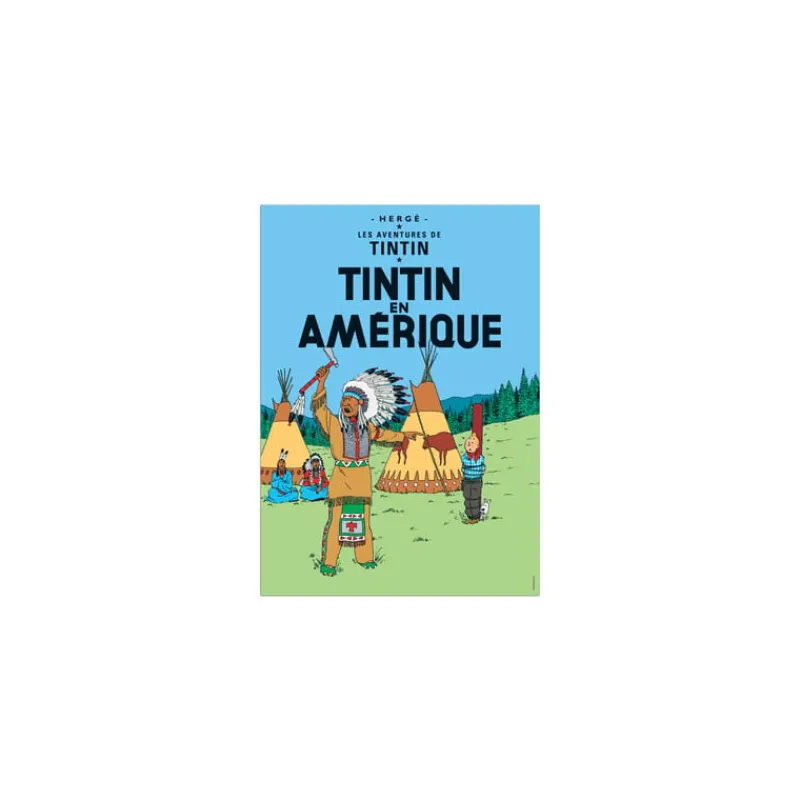 Affiches*Tintin Boutique Poster-Tintin en Amérique