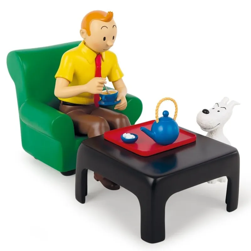 Pièces D'exception*Tintin Boutique Tintin prenant le thé