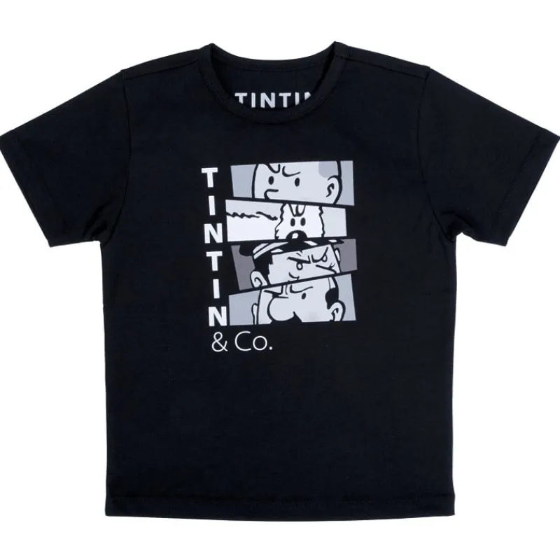 T-shirts*Tintin Boutique T-shirt Tintin - TINTIN&CO noir