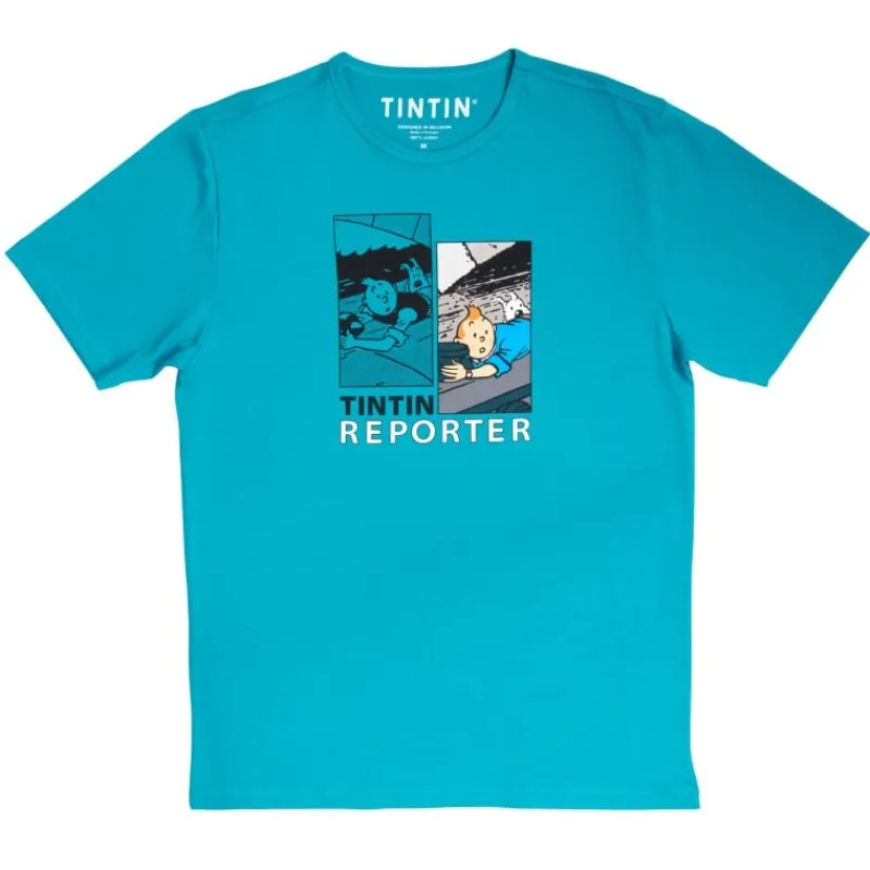 Idées Cadeaux | T-shirts*Tintin Boutique T-shirt Tintin - Version DUO - Tintin et Milou bleucanard
