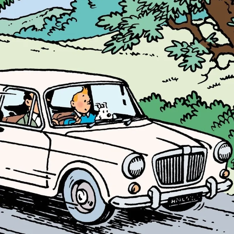 Voitures*Tintin Boutique Voiture Tintin N°67 - La MG de l'auto-stop